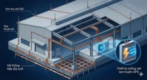 Thi Công Chống Sét Nhà Xưởng Công Nghiệp